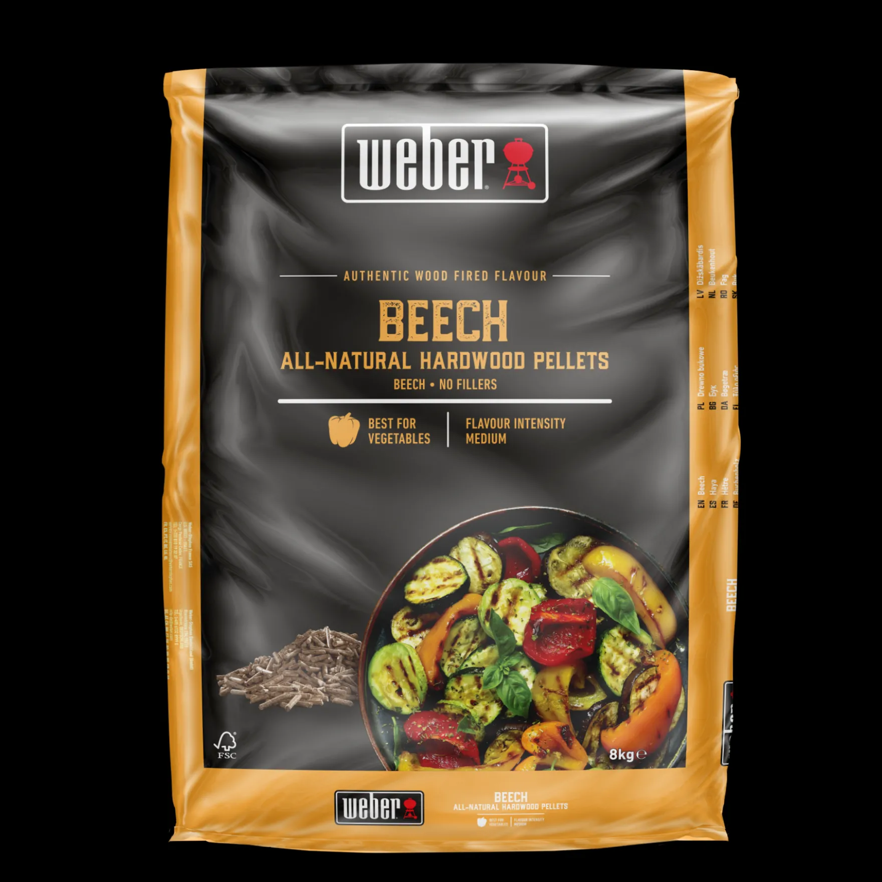 100 % natürliche Hartholzpellets aus Buchenholz