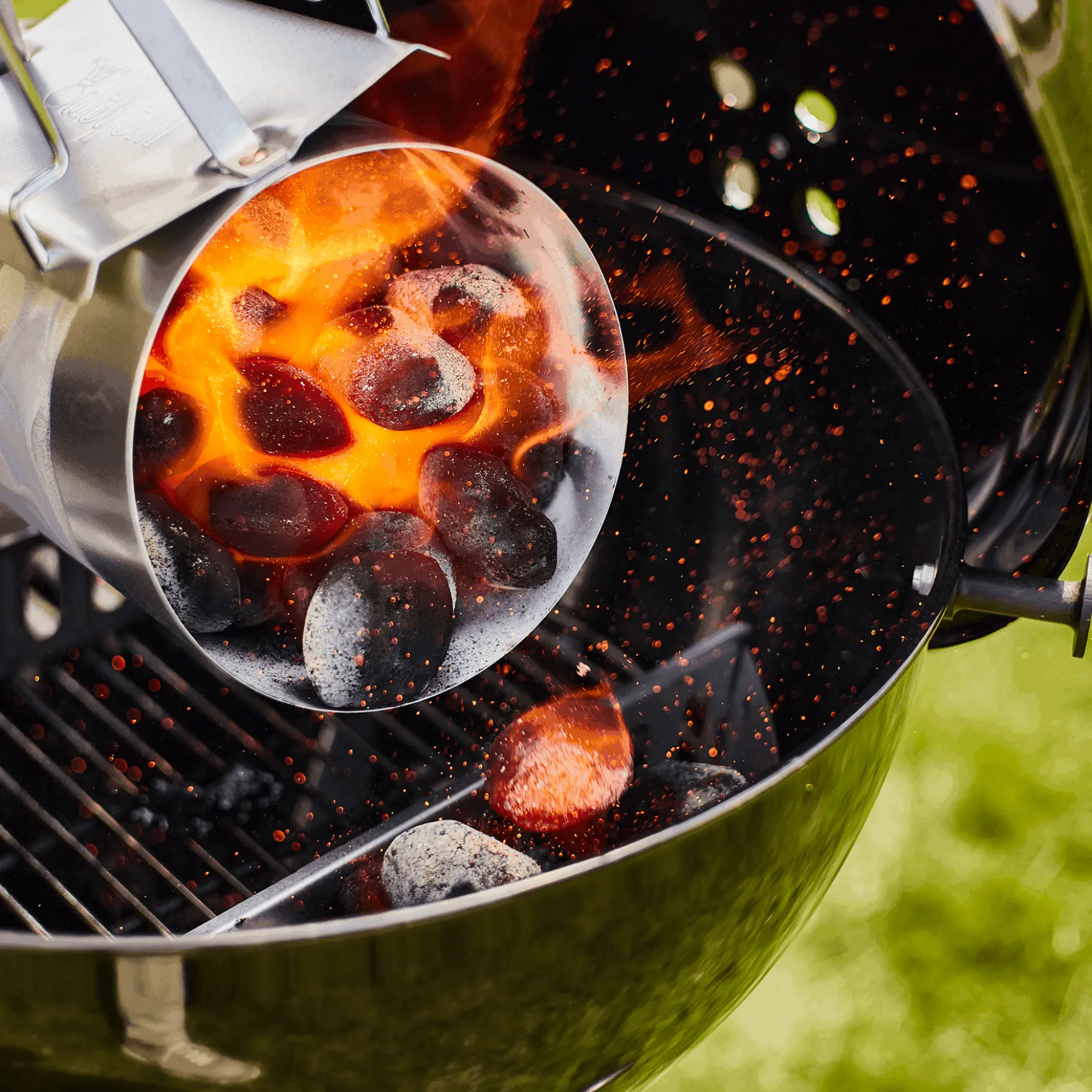 Grillbriketts aus Kokosnussschalen