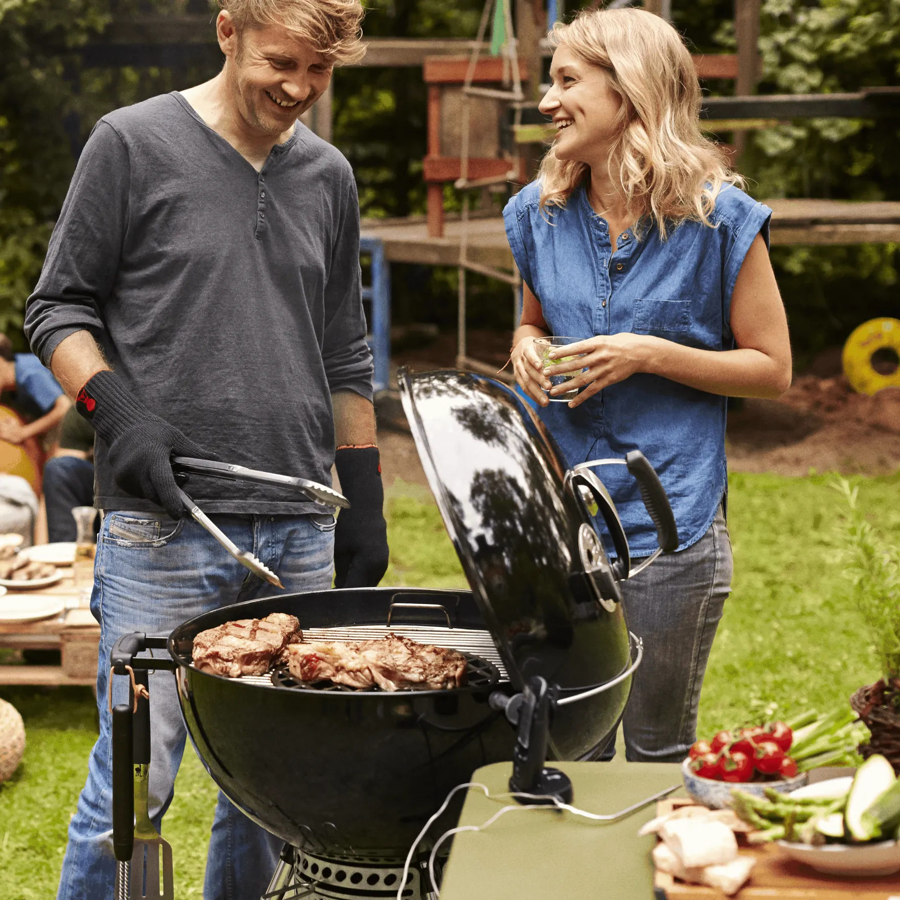 Master-Touch GBS E-5755 Holzkohlegrill Ø 57cm