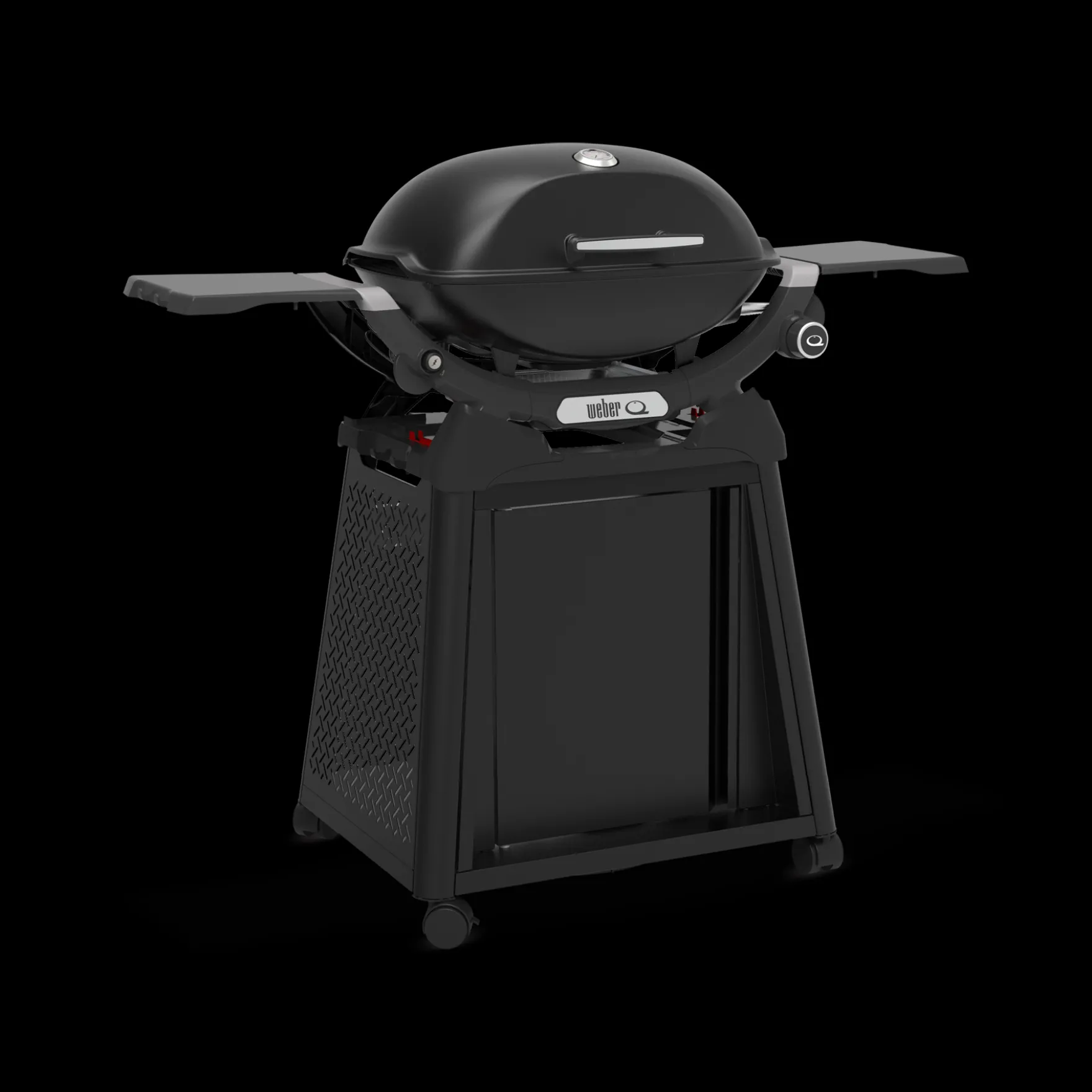 Q 2200N Gasgrill mit Seitentischen und Premium-Rollwagen