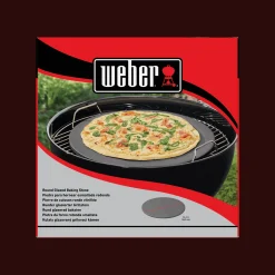 Runder glasierter Grillstein