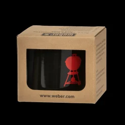 Weber Retro Emailletasse, rotes Kettle Logo