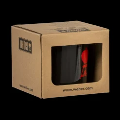 Weber Retro Emailletasse, rotes Kettle Logo