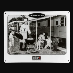 Weber Retro-Schild "Family" mit Hochprägung