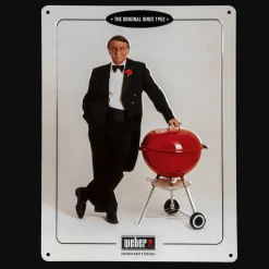 Weber Retro-Schild "George Stephen" mit Hochprägung