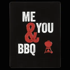 Weber Retro-Schild "Me & You & BBQ"